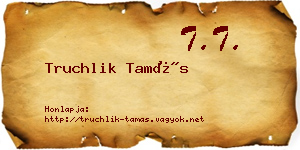 Truchlik Tamás névjegykártya