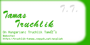 tamas truchlik business card